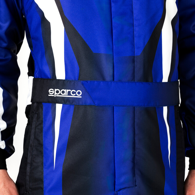 Combinaison Karting Sparco Prime K Enfant Bleue & Blanche (FIA 8877-2022)