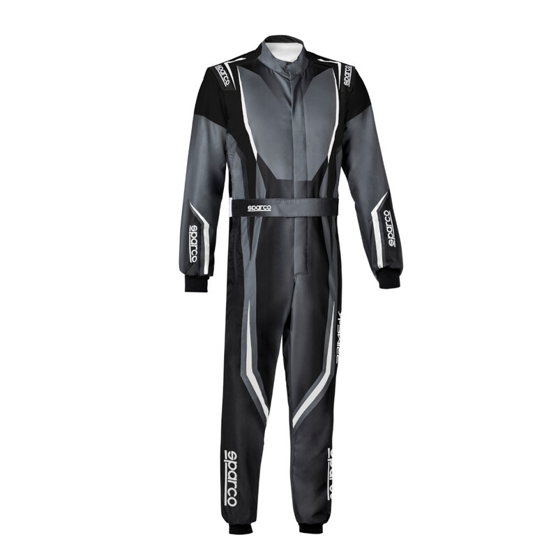 Combinaison Karting Sparco Prime K Enfant Noire & Grise (FIA 8877-2022)