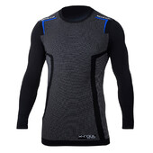 T-Shirt Manches Longues Karting Sparco K-Carbon Noir & Bleu
