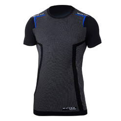 T-Shirt Manches Courtes Karting Sparco K-Carbon Noir & Bleu