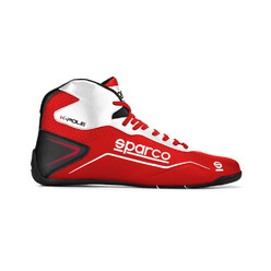 Bottines Karting Sparco K-Pole Rouges & Blanches