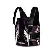 Gilet Protège-Côtes Karting Sparco K-Track Enfant Noir & Blanc (FIA 8870-2018)