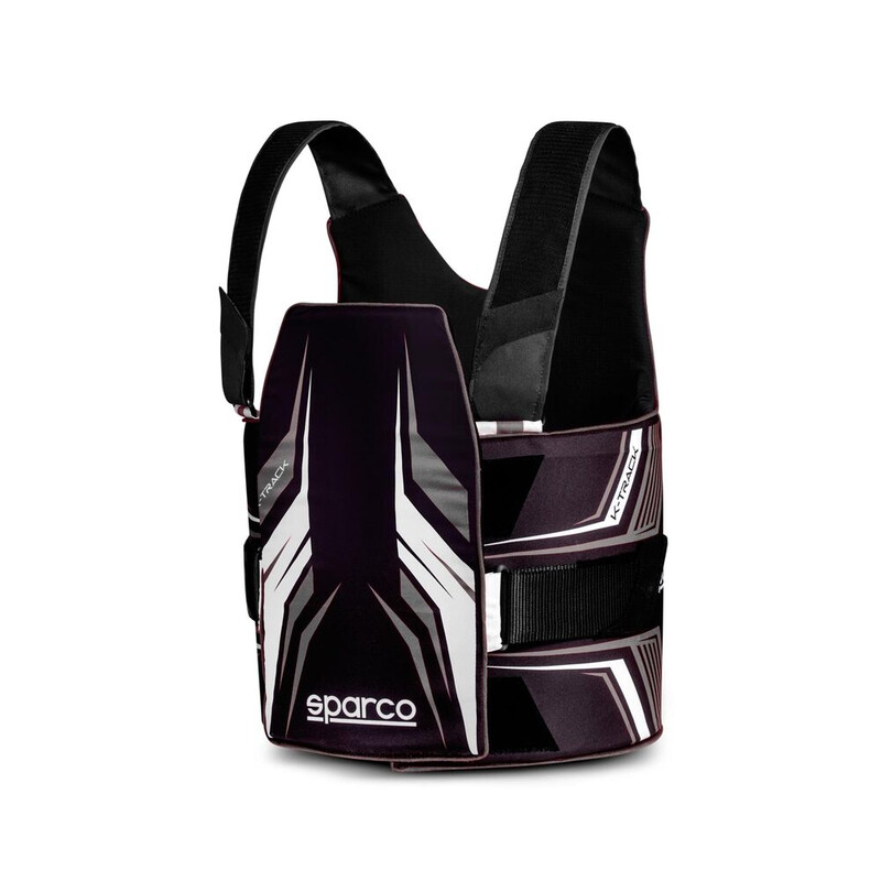 Gilet Protège-Côtes Karting Sparco K-Track Enfant Noir & Blanc (FIA 8870-2018)