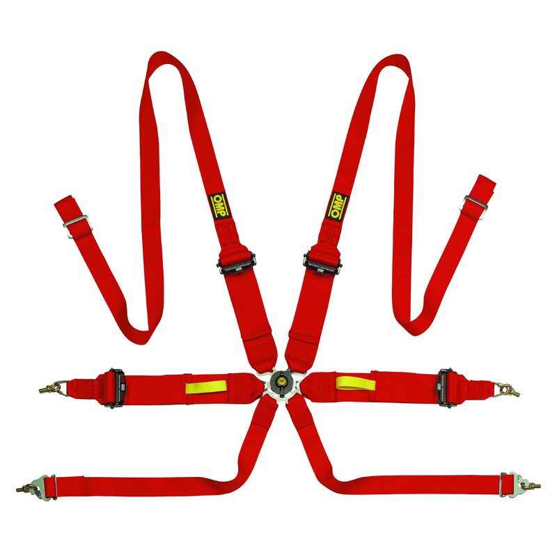Harnais 6 Points 3"+2" OMP Tecnica (FIA, Hans)