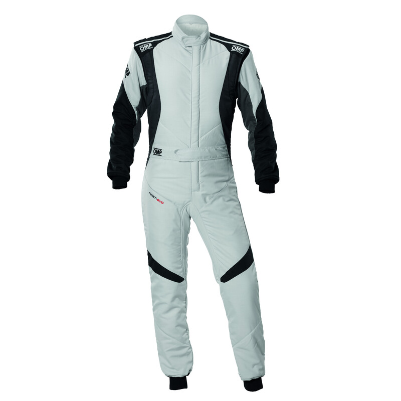 Combinaison OMP First EVO Grise / Noire (FIA 8856-2018)