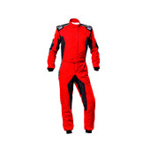 Combinaison OMP Tecnica Hybrid Rouge / Noire (FIA 8856-2018)