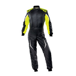 Combinaison OMP Tecnica EVO Noire / Jaune Fluo (FIA 8856-2018)