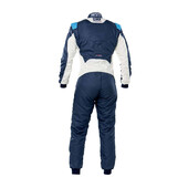 Combinaison OMP Tecnica EVO Bleue Marine / Grise / Cyan (FIA 8856-2018)