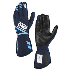 Gants OMP ONE EVO FX  Bleus Marine / Cyan