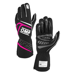 Gants OMP First Noirs / Rose Fuchsia