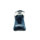 Bottines OMP First - Noires / Blanches / Bleues Cyan (FIA)