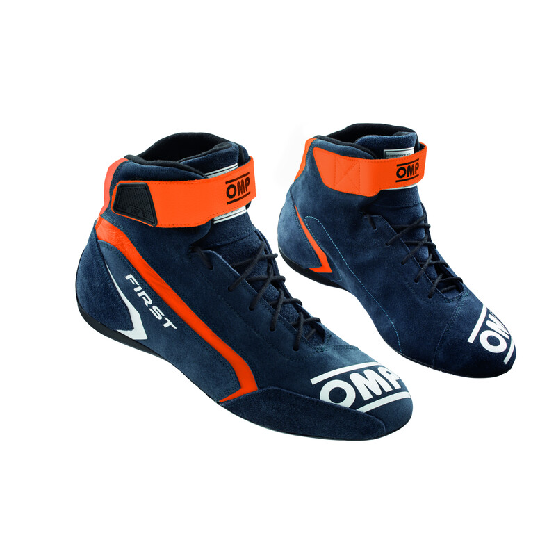 Bottines OMP First - Bleues Marine / Orange (FIA)