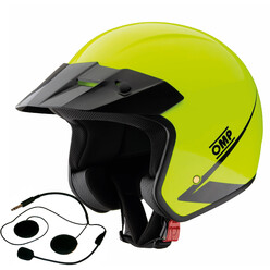 Casque OMP Star-J Intercom Jaune Fluo