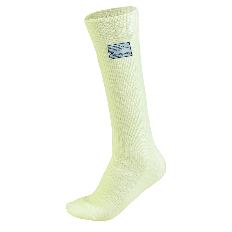 Chaussettes OMP First - Crème (FIA)
