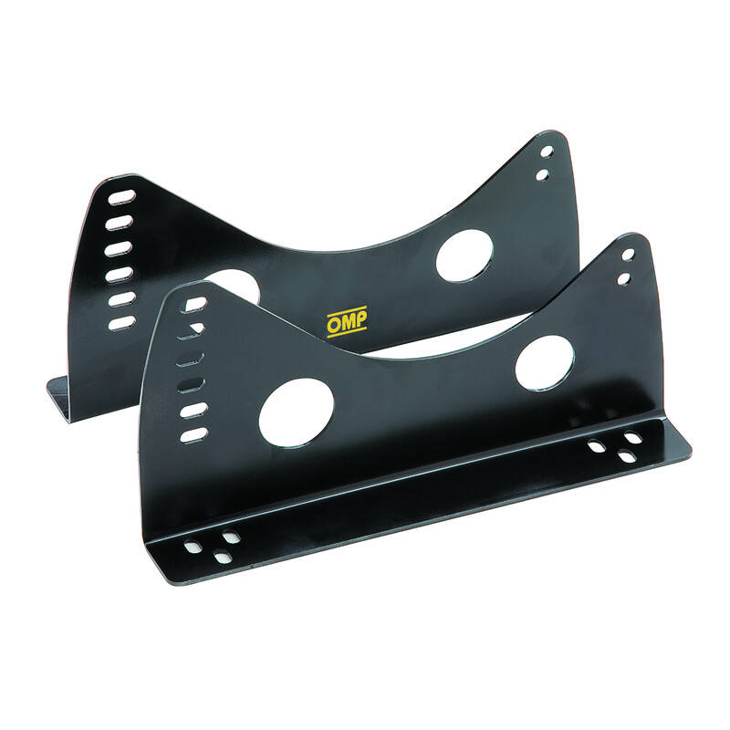 Kit Fixations Latérales Universelles "Low" OMP pour Siège Baquet (Acier), 350mm