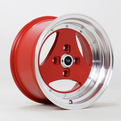 Jante Rota Triad 15x8" 4x114.3 ET0, Rouge