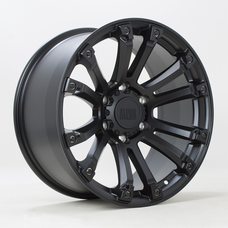 Jante Rota Maverick 18x9" 6x114.3 ET15, Noir Satiné