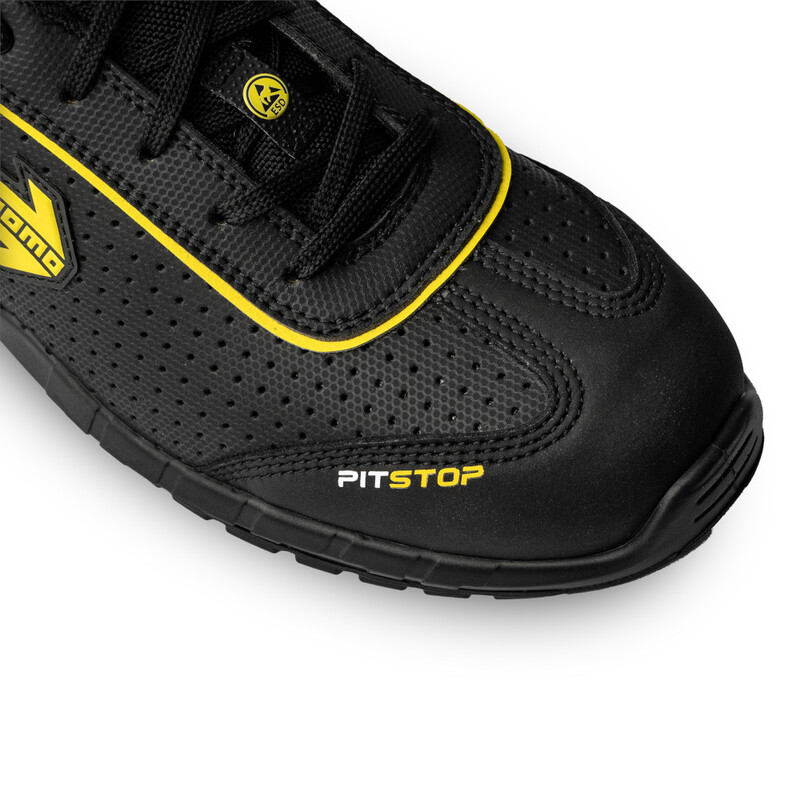 Chaussures Mécanicien Momo Pit Stop - Noires (FIA)