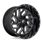 Fuel D581 Triton 20x9" 6x135/139.7 ET01, Noir Brillant, Branches Usinées