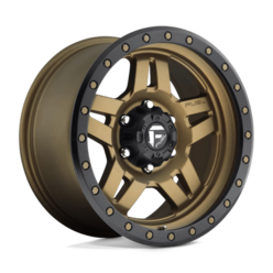 Fuel D583 Anza 17x8.5" 5x127 ET-6, Bronze Mat, Cerclage Noir