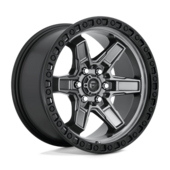 Fuel D698 Kicker 17x9" 6x114.3 ET12, Gunmetal Mat, Cerclage Noir