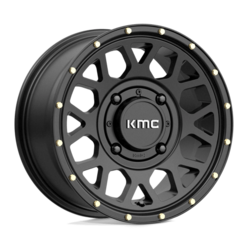 KMC KS135 Grenade 14x7" 4x156 ET38, Noir Satiné