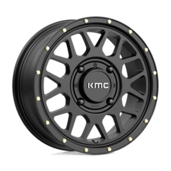 KMC KS135 Grenade 15x6" 4x156 ET38, Noir Satiné