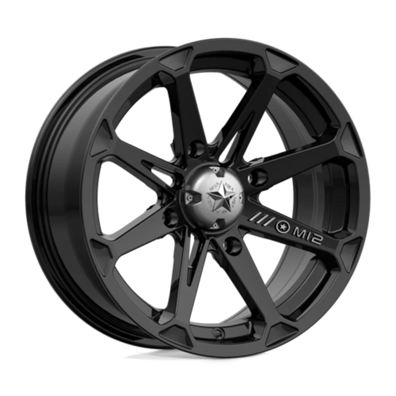 MSA Offroad Wheels M12 Diesel 15x7" 4x137 ET10, Noir Brillant
