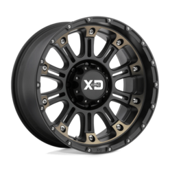 XD XD829 Hoss II 20x9" 5x127 ET-12, Noir Satiné, Teinte Foncée