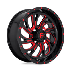 Fuel D642 Kompressor 18x7" 4x137 ET13, Noir Brillant & Rouge