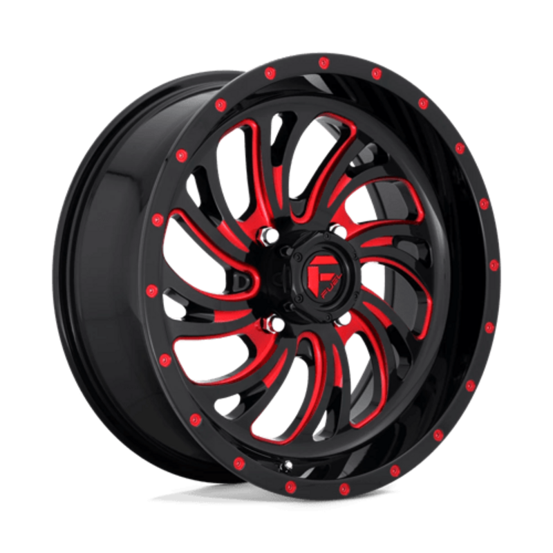 Fuel D642 Kompressor 18x7" 4x137 ET13, Noir Brillant & Rouge