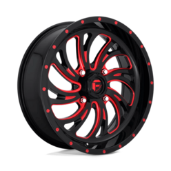 Fuel D642 Kompressor 20x7" 4x156 ET13, Noir Brillant & Rouge