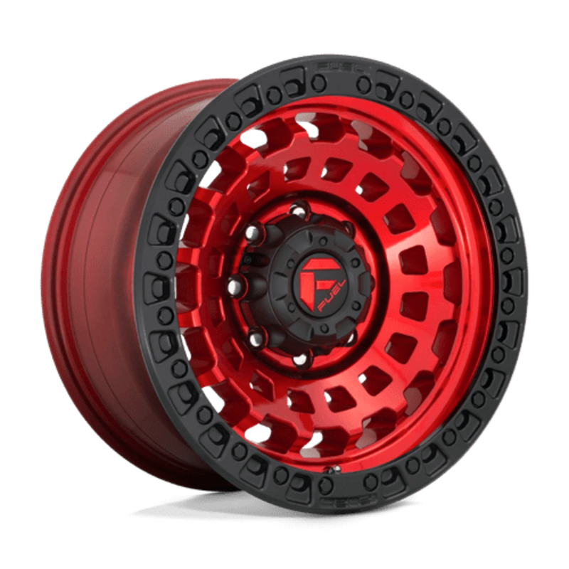 Fuel D632 Zephyr 18x9" 5x127 ET01, Rouge Candy, Cerclage Noir