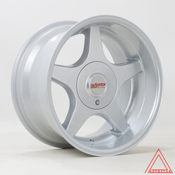 Autostar A5 16x8.5" 4x100/108 ET20, Gris Argenté