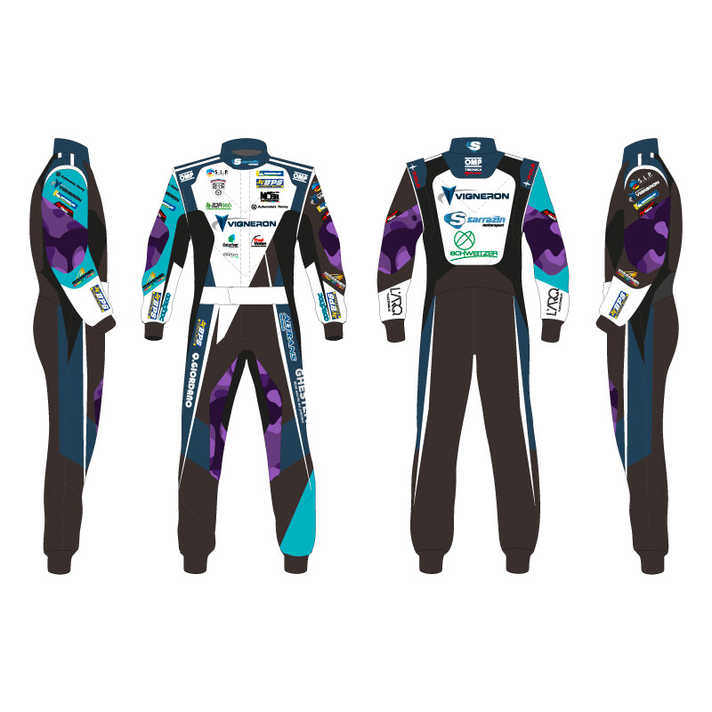 Combinaison OMP ONE-S (FIA) - Exemple de Personnalisation