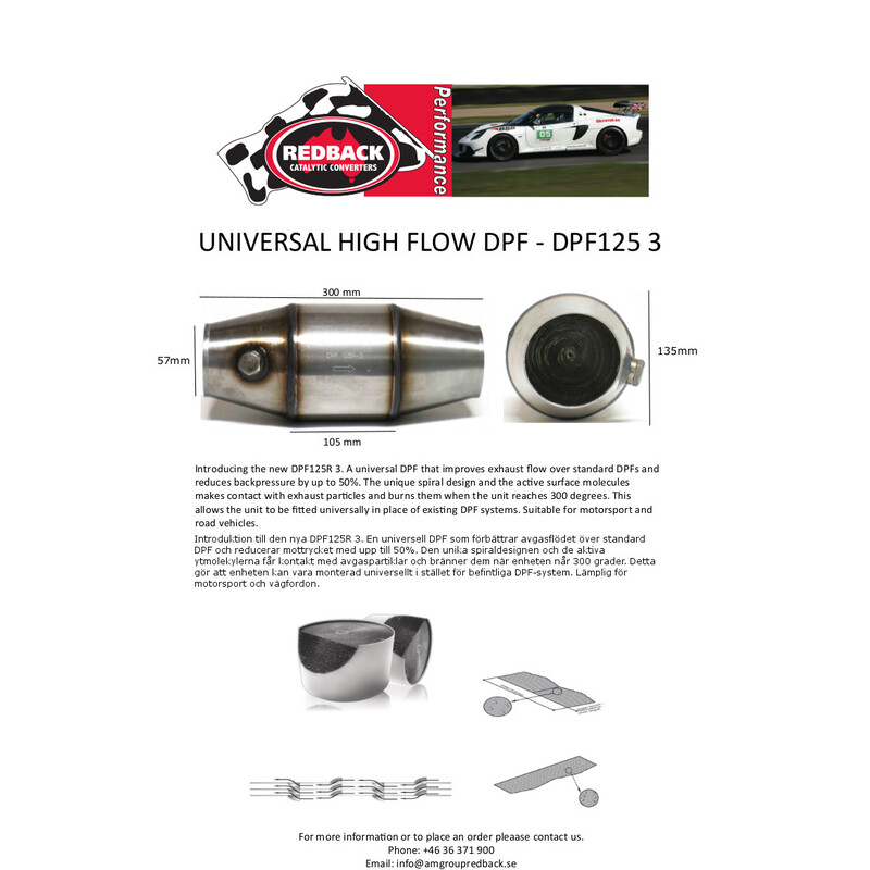 Filtre à Particules Diesel en Inox