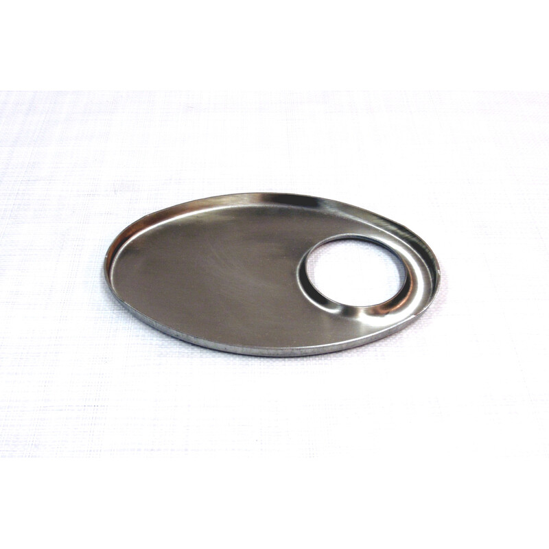 Plaques Ovales en Inox 140x220 mm - Orifice Excentré