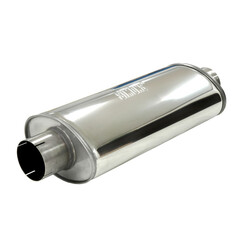 Silencieux d'Echappement Simons Ovale Grand en Inox