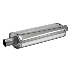 Silencieux d'Echappement Simons Ovale Medium en Inox