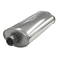 Silencieux d'Echappement Simons Ovale Heavy en Inox