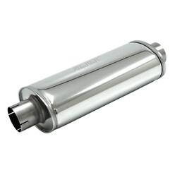 Silencieux d'Echappement Simons Ovale Turboplus en Inox