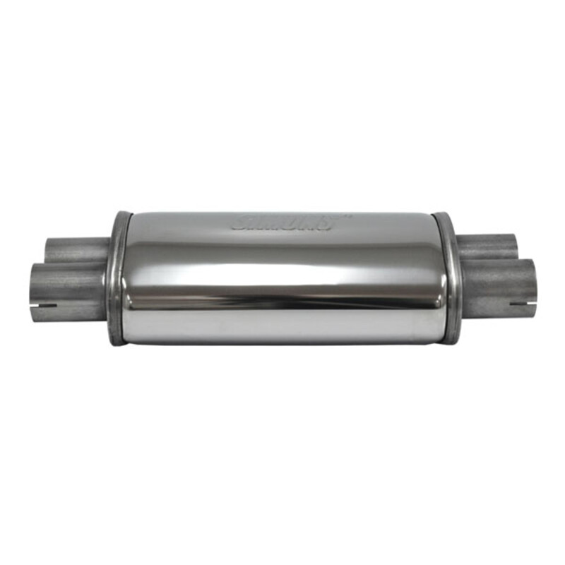 Silencieux d'Echappement Simons Ovale Duo en Inox