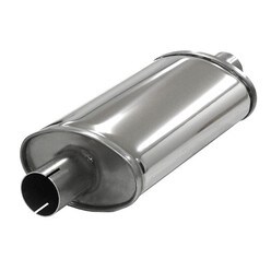 Silencieux d'Echappement Simons Ovale Small en Inox