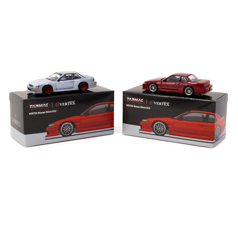 Tarmac Works 1/64 - Nissan Silvia S13 Vertex | Rouge Métallique