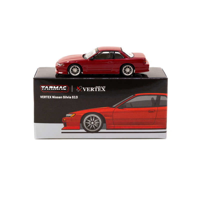 Tarmac Works 1/64 - Nissan Silvia S13 Vertex | Rouge Métallique