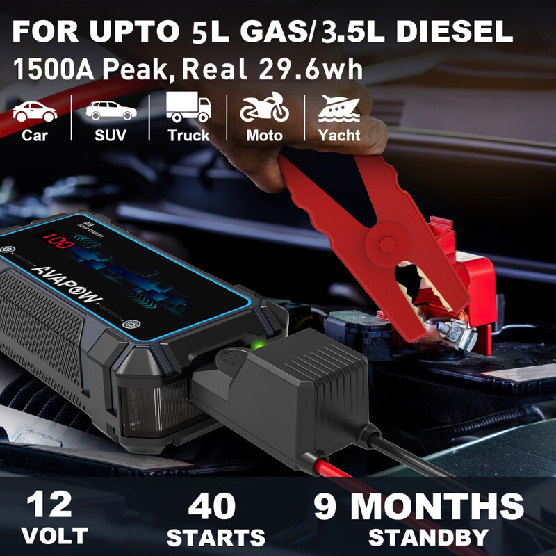 Booster de Batterie Portable Avapow A9