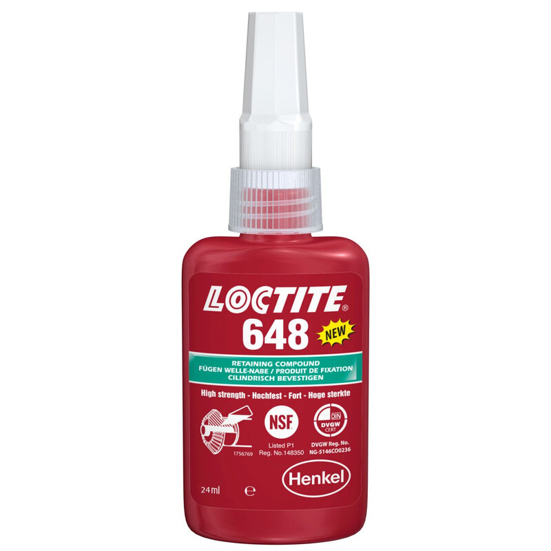 Colle Blocpresse Loctite 648 (Verte, 24 ml)
