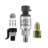 Kit Capteur de Pression de Fluide 7 bar (Huile, Carburant...) AEM en Inox