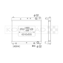 Radiateur Alu Koyorad pour Toyota Yaris I (99+)