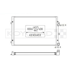 Radiateur Alu Koyorad pour Seat Leon 1P TSI (09-12)